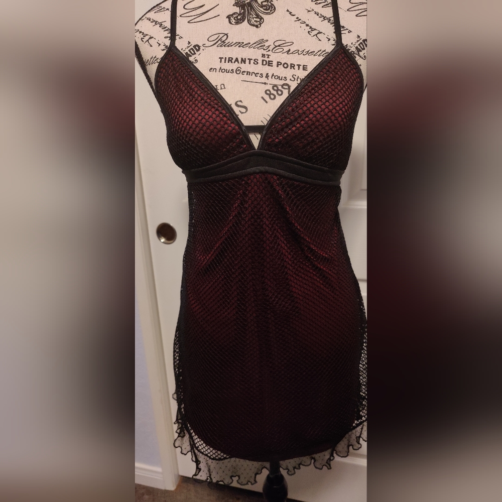 Sexy fishnet goth dress
